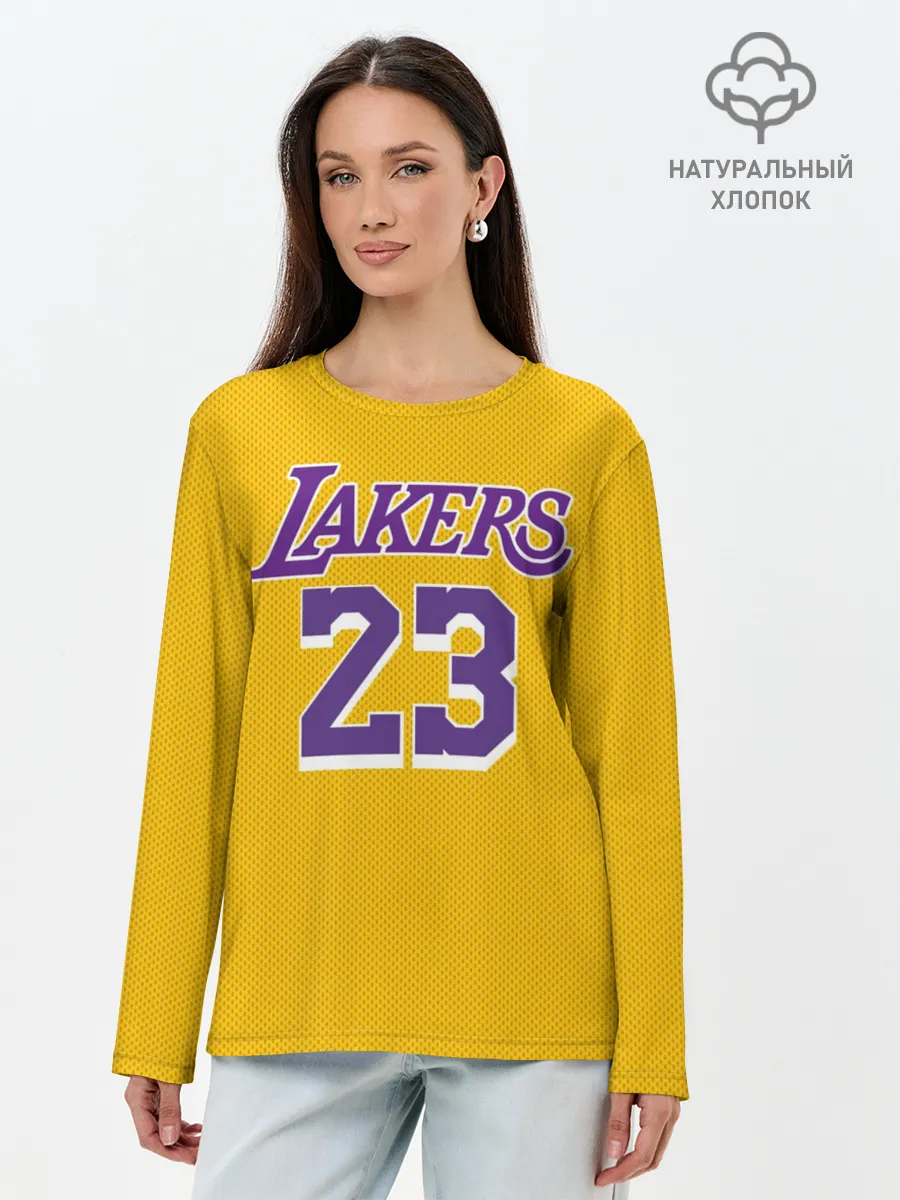 Лонгслив женский. Хлопок / James 18-19 LA Lakers home
