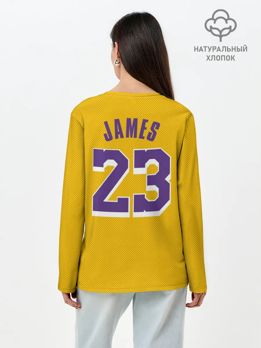 Лонгслив женский. Хлопок / James 18-19 LA Lakers home