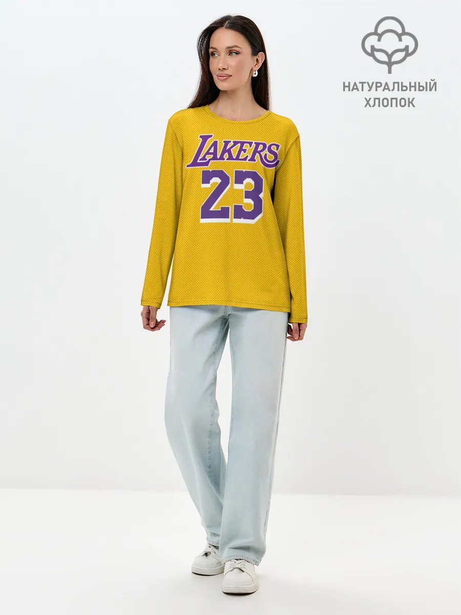 Лонгслив женский. Хлопок / James 18-19 LA Lakers home