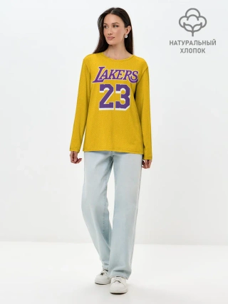 Лонгслив женский. Хлопок / James 18-19 LA Lakers home
