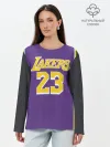 Лонгслив женский. Хлопок / James LA Lakers 2019