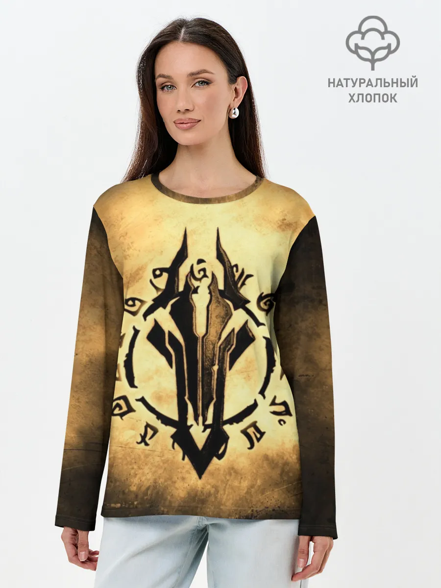 Лонгслив женский. Хлопок / Darksiders LOGO