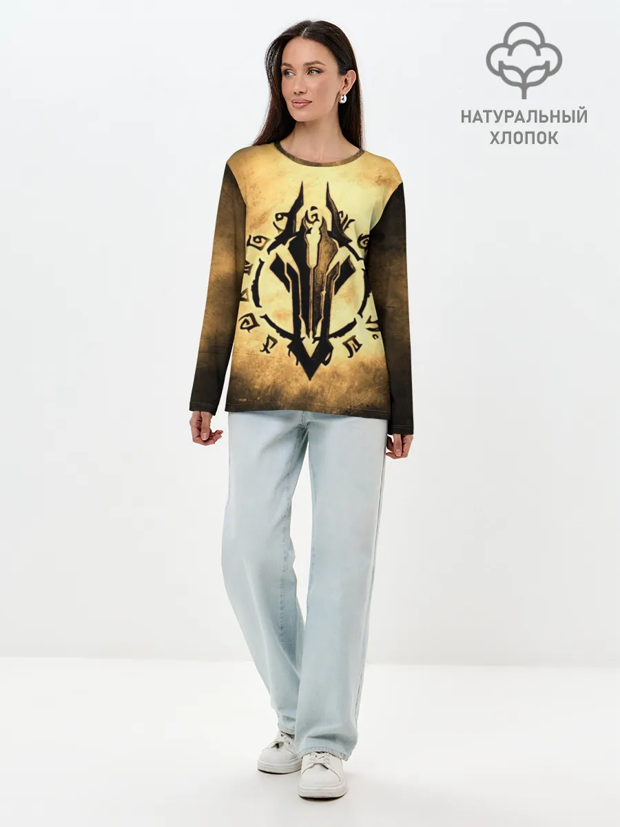 Лонгслив женский. Хлопок / Darksiders LOGO