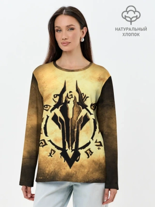 Лонгслив женский. Хлопок / Darksiders LOGO