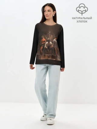 Лонгслив женский. Хлопок / PUBG