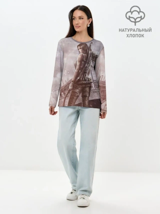 Лонгслив женский. Хлопок / Tomb Raider