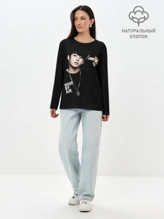 Лонгслив женский. Хлопок / BTS Kpop