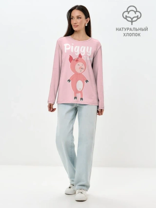 Лонгслив женский. Хлопок / Piggy Time
