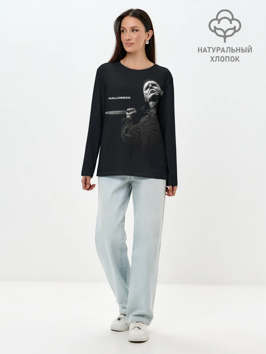 Лонгслив женский. Хлопок / Halloween