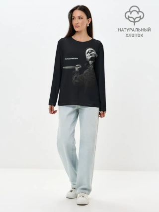 Лонгслив женский. Хлопок / Halloween