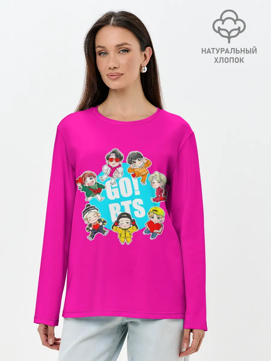 Лонгслив женский. Хлопок / GO! BTS