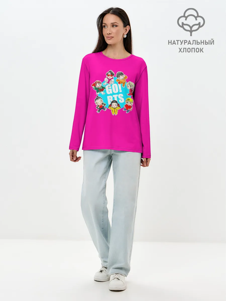 Лонгслив женский. Хлопок / GO! BTS