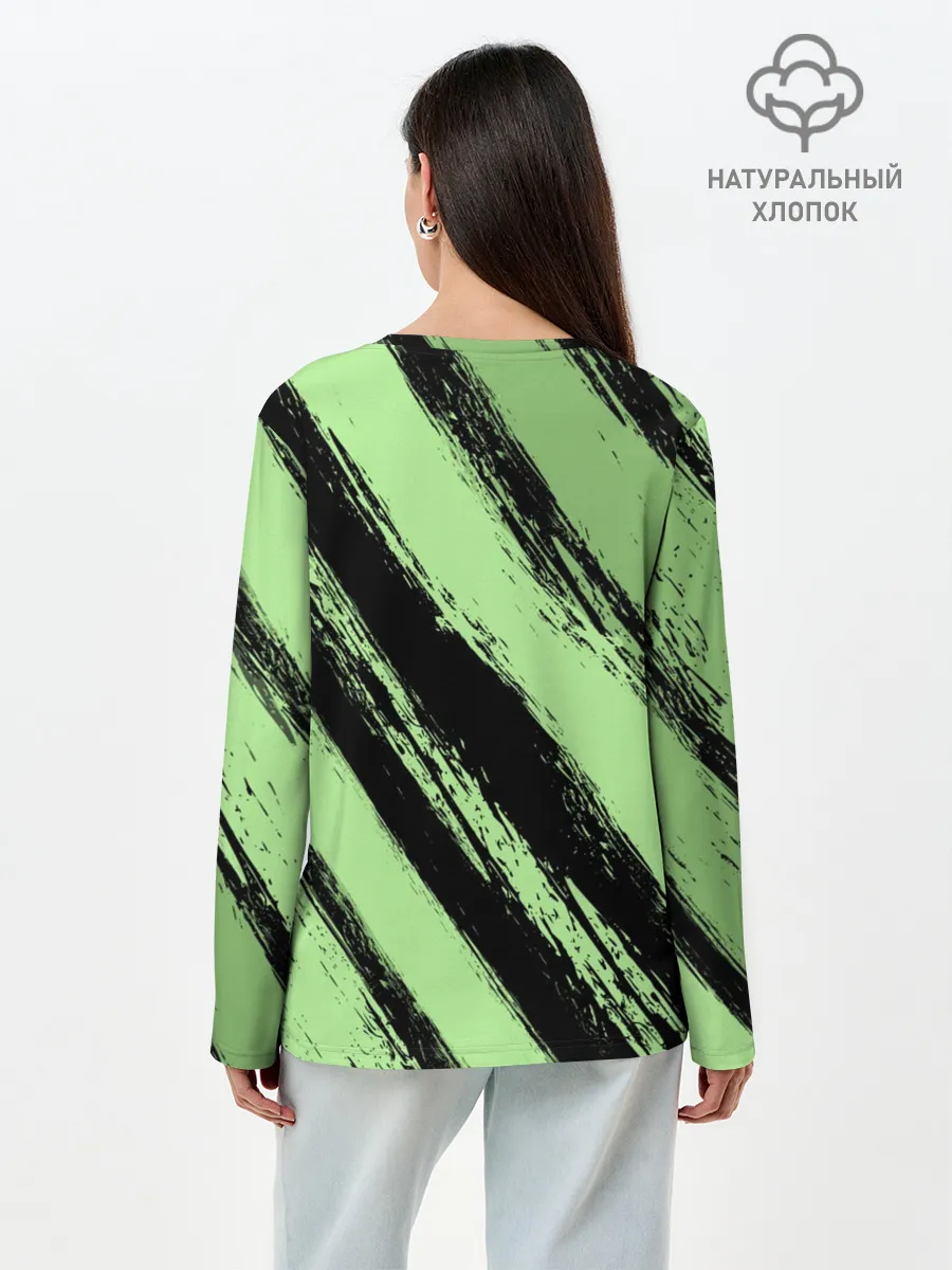 Лонгслив женский. Хлопок / Ктулху