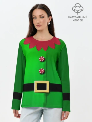 Лонгслив женский. Хлопок / Костюм эльфа