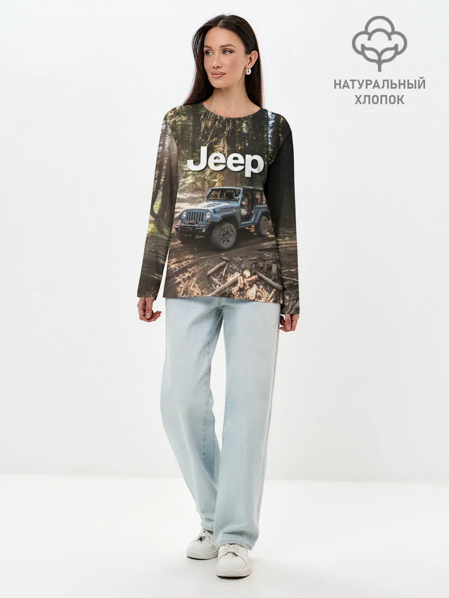 Лонгслив женский. Хлопок / Jeep
