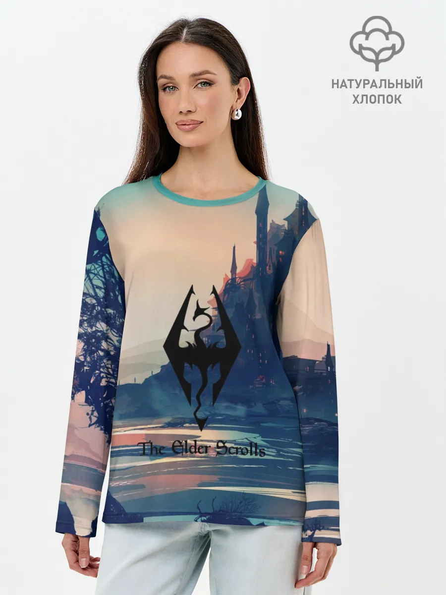 Лонгслив женский. Хлопок / The Elder Scrolls