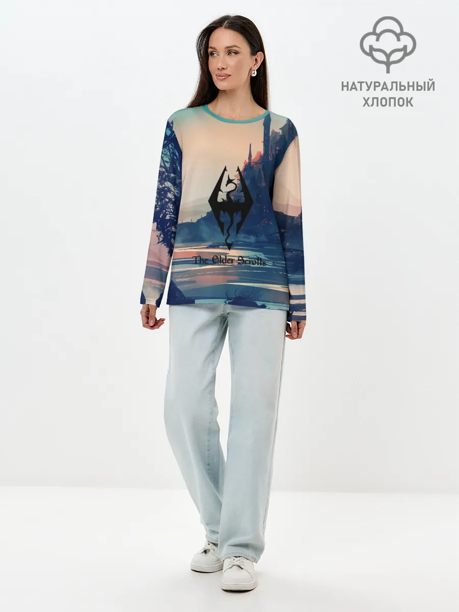 Лонгслив женский. Хлопок / The Elder Scrolls