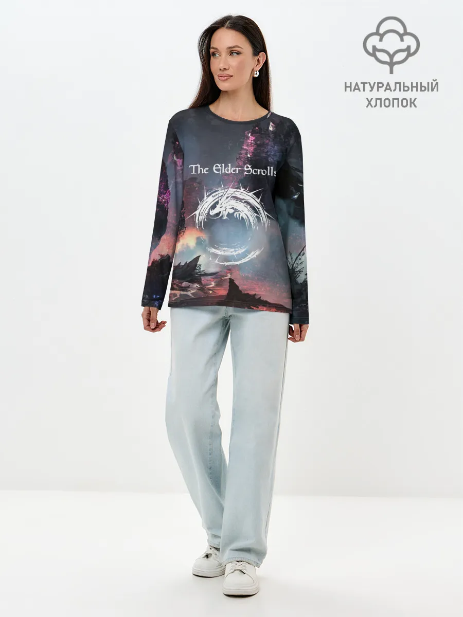 Лонгслив женский. Хлопок / THE ELDER SCROLLS