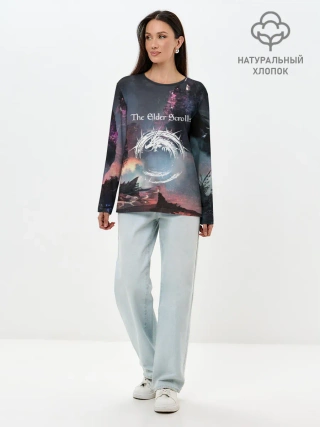 Лонгслив женский. Хлопок / THE ELDER SCROLLS