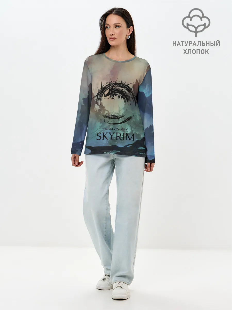 Лонгслив женский. Хлопок / The Elder Scrolls SKYRIM