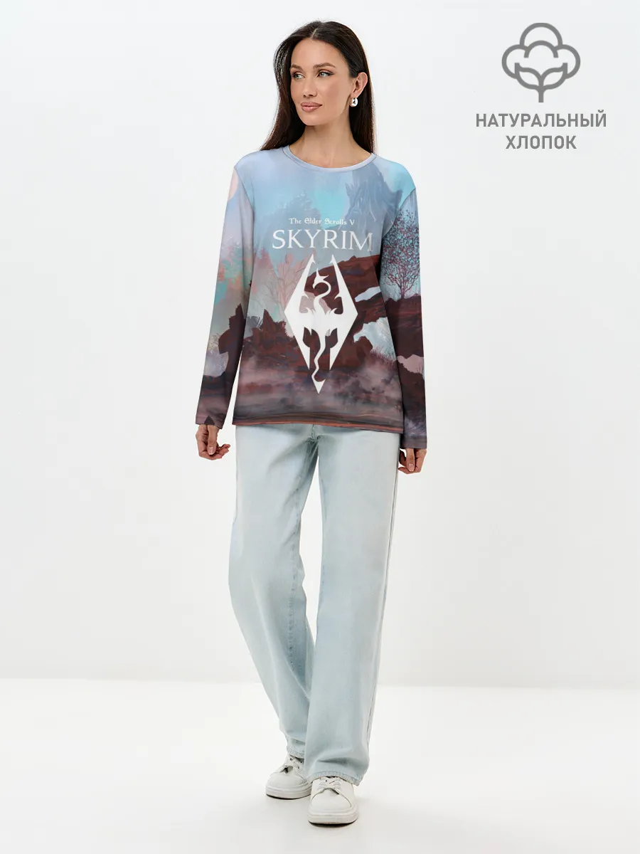 Лонгслив женский. Хлопок / The Elder Scrolls SKYRIM