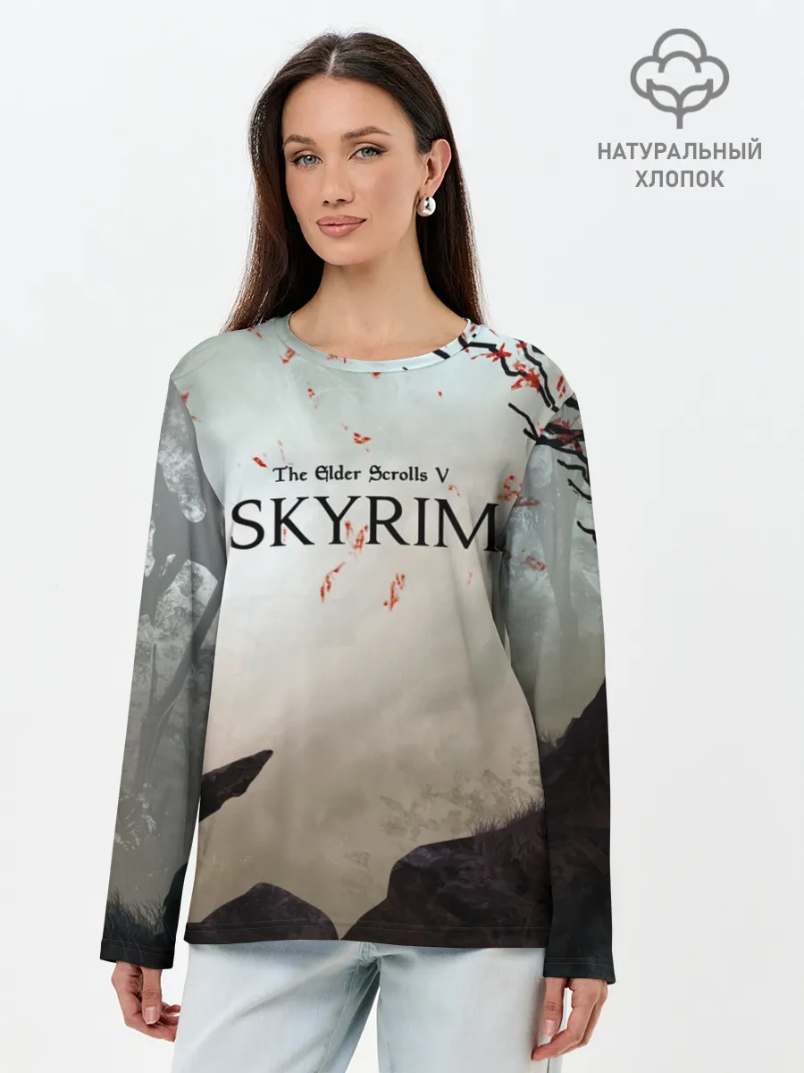 Лонгслив женский. Хлопок / The Elder Scrolls SKYRIM 5