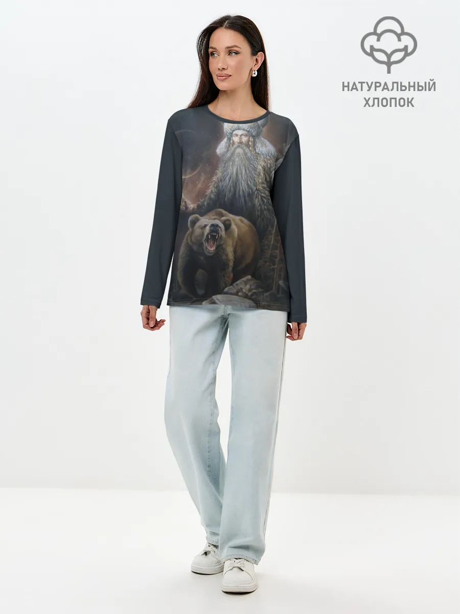 Лонгслив женский. Хлопок / Велес