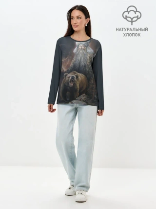 Лонгслив женский. Хлопок / Велес