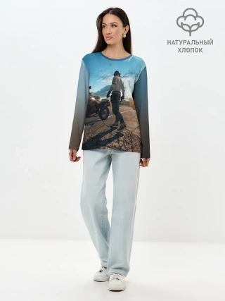 Лонгслив женский. Хлопок / PUBG