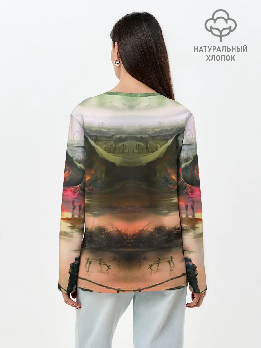 Лонгслив женский. Хлопок / STALKER