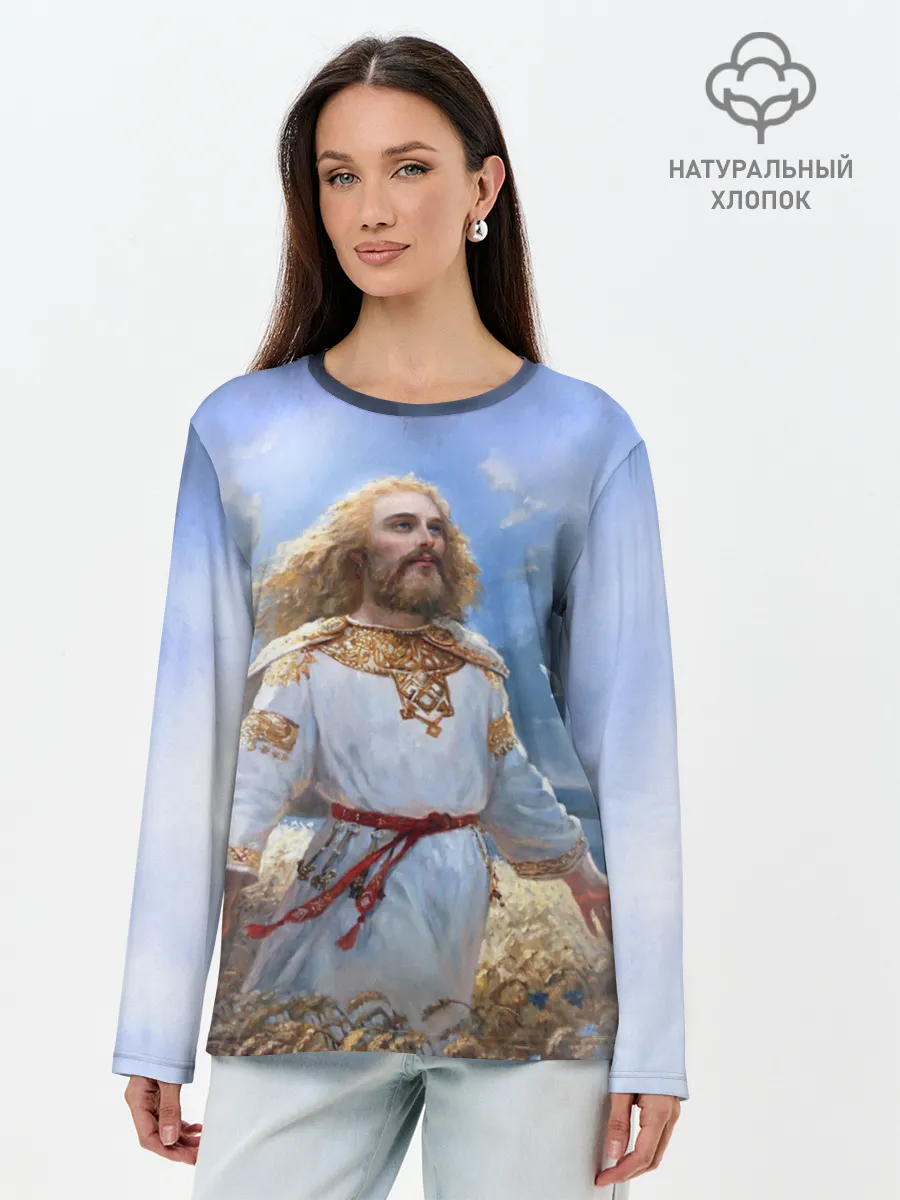 Лонгслив женский. Хлопок / Даждьбог
