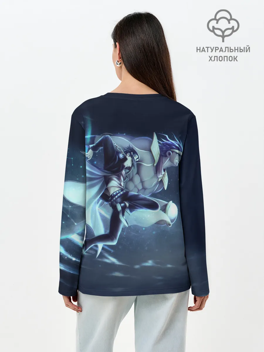 Лонгслив женский. Хлопок / Joutarou Kuujou