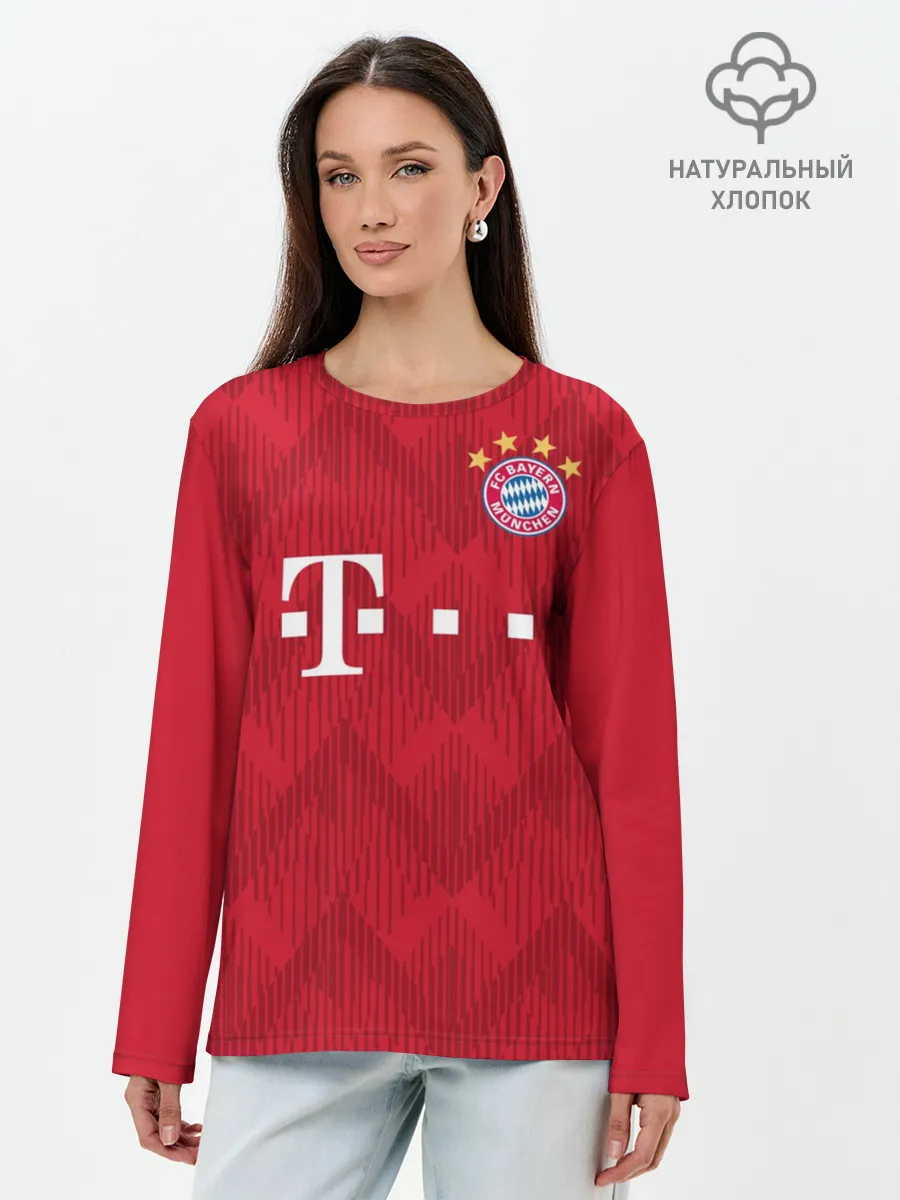 Лонгслив женский. Хлопок / Lewandowski home 18-19