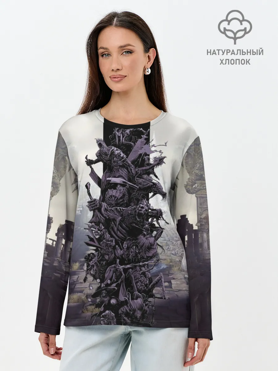 Лонгслив женский. Хлопок / Dark Souls Boss Collaboration