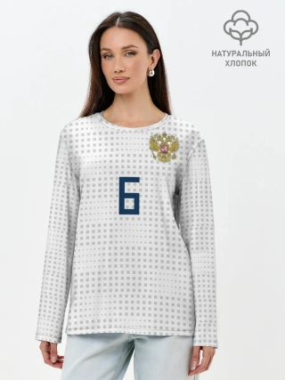Лонгслив женский. Хлопок / Черышев away 2018