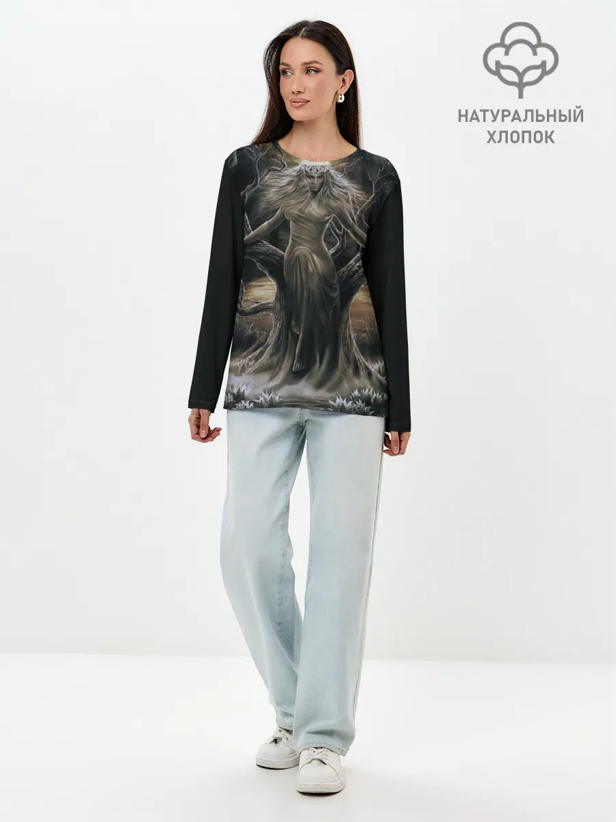 Лонгслив женский. Хлопок / Морена
