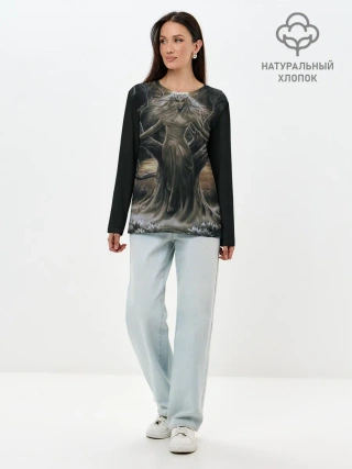 Лонгслив женский. Хлопок / Морена