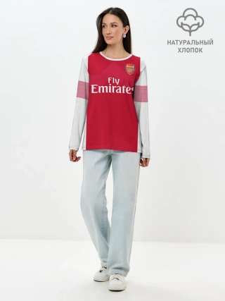 Лонгслив женский. Хлопок / Aubameyang home 18-19
