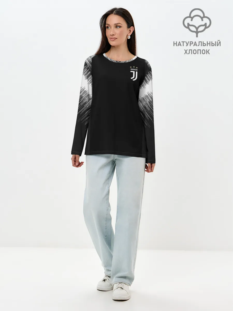 Лонгслив женский. Хлопок / 1