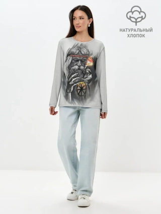 Лонгслив женский. Хлопок / Сварог