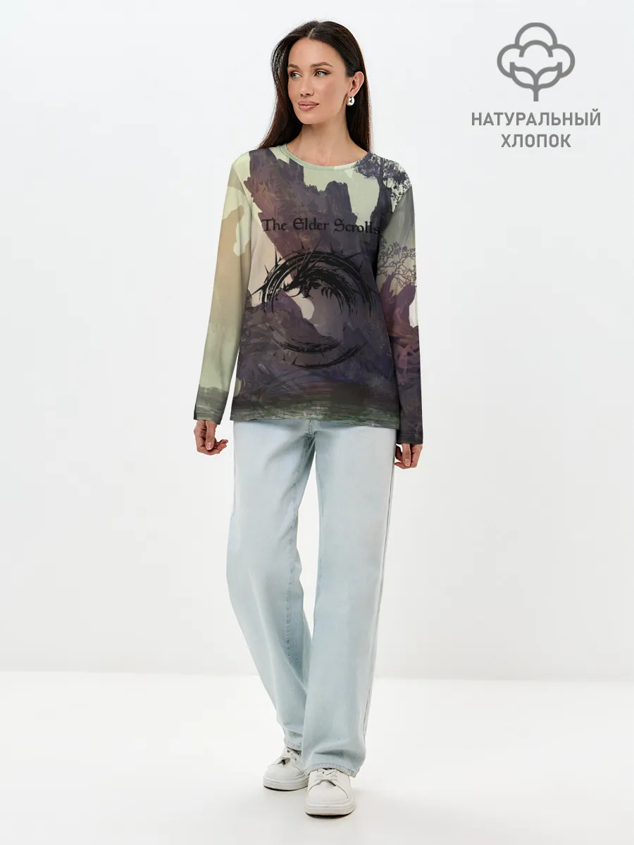 Лонгслив женский. Хлопок / The Elder Scrolls