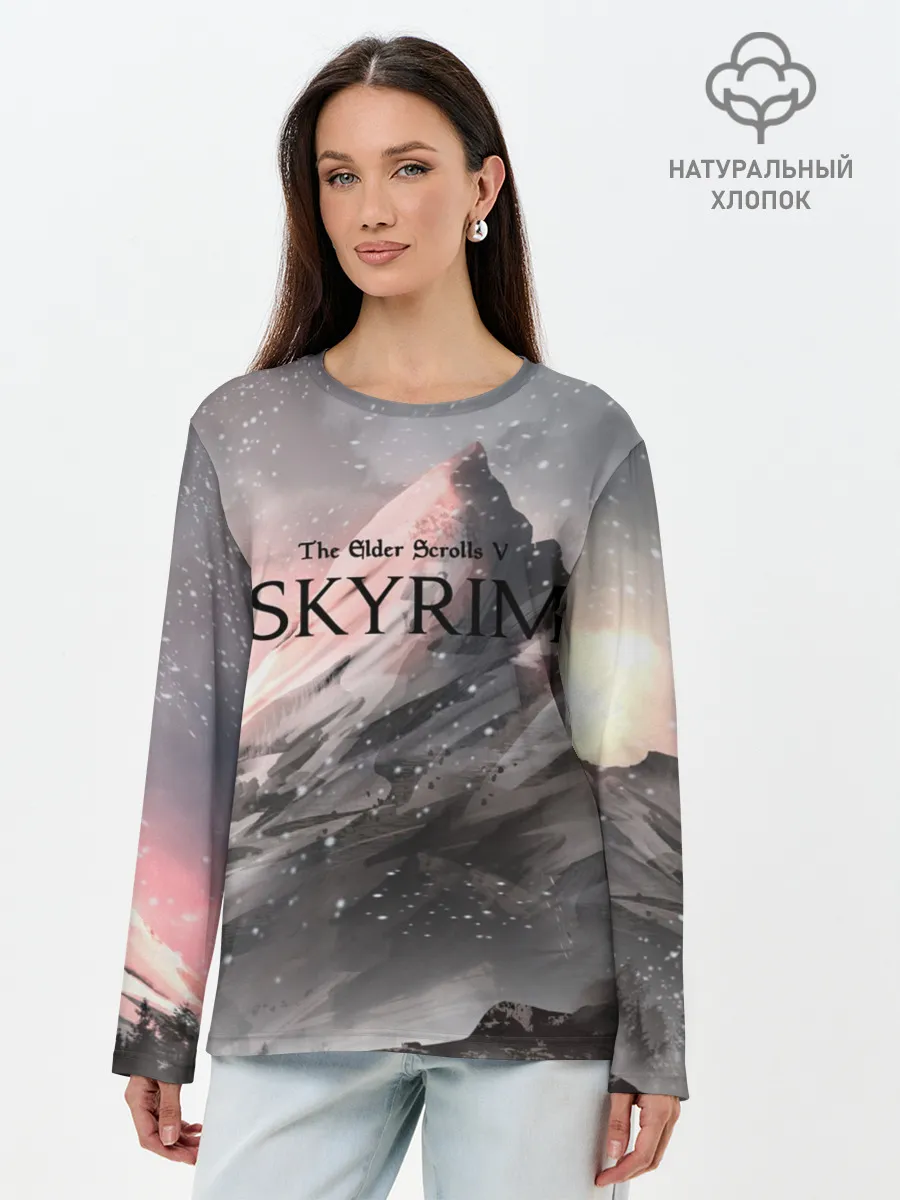 Лонгслив женский. Хлопок / The Elder Scrolls Skyrim