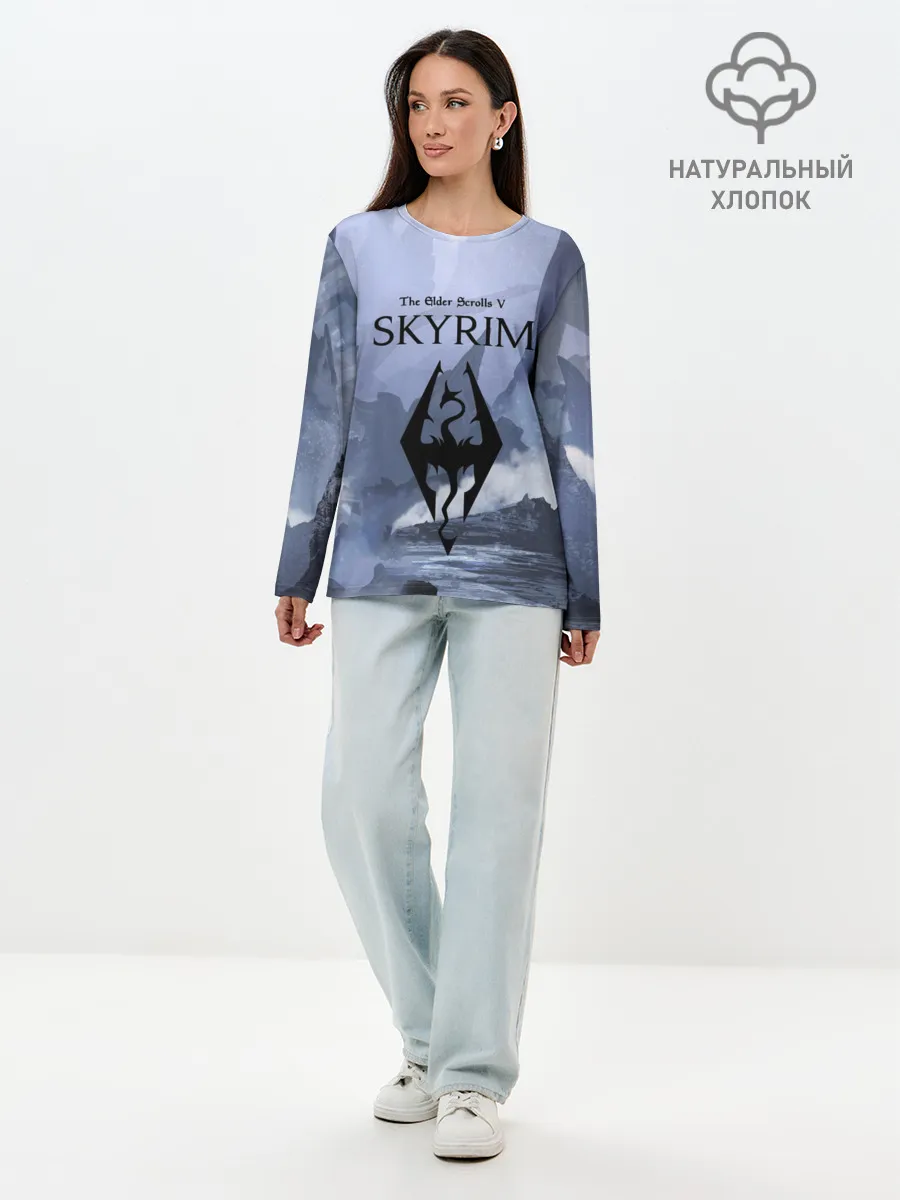 Лонгслив женский. Хлопок / THE ELDER SCROLLS 5 SKYRIM