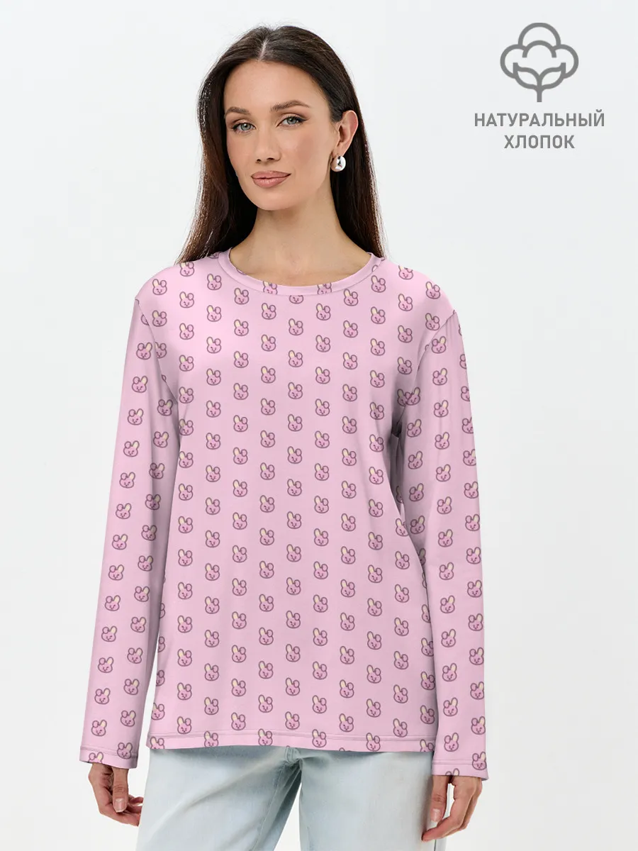 Лонгслив женский. Хлопок / BTS. BT21 COOKY