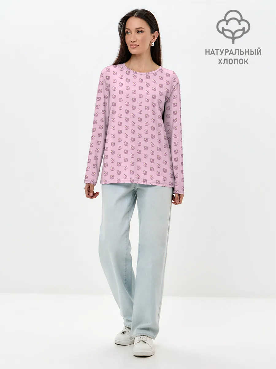 Лонгслив женский. Хлопок / BTS. BT21 COOKY