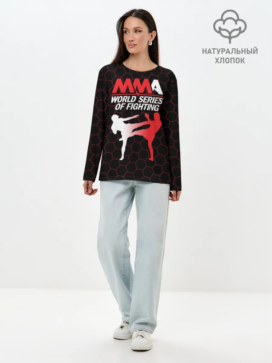 Лонгслив женский. Хлопок / MMA