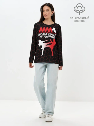 Лонгслив женский. Хлопок / MMA