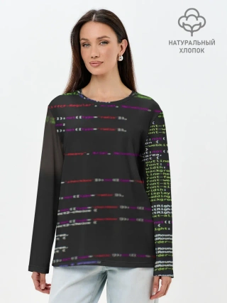 Лонгслив женский. Хлопок / Программный код