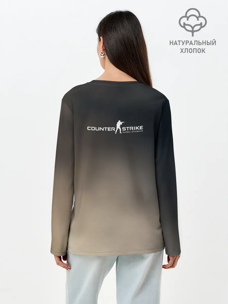 Лонгслив женский. Хлопок / Counter-Strike