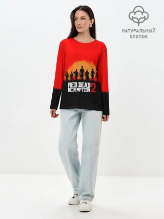 Лонгслив женский. Хлопок / Red Dead Redemption